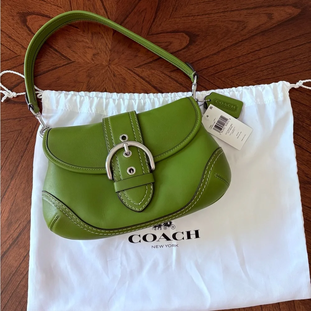 Coach | Bags | Sold Coach Soho In Dark Lime Nwt | Poshmark